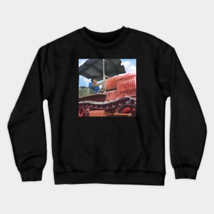 Israel, Kibbutz Ma’abarot, Tractorist. 1940 Crewneck Sweatshirt